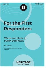 For the First Responders Two-Part choral sheet music cover